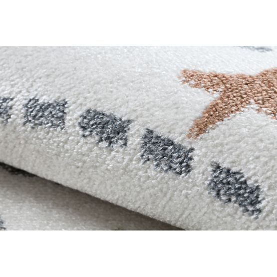 BONO 8288 Round Carpet Space, Planets Cream / Anthracite