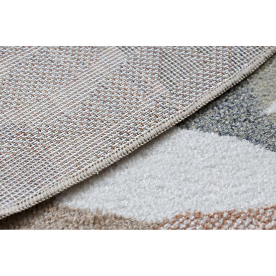 BONO 8426 Round Rug Jungle, Wild Animals Cream / Dark Gold