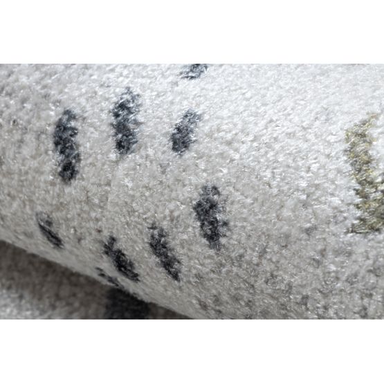 BONO 8436 Round Rug Cars, Streets Cream / Light Gray