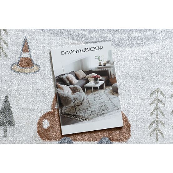 BONO 8436 Rug Cars, Streets Cream / Light Gray