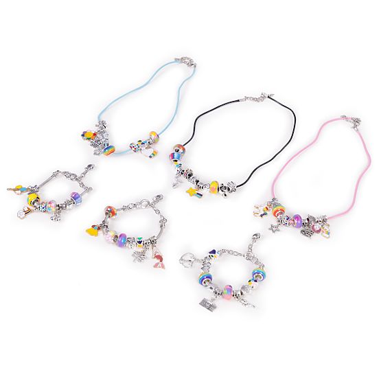 Bracelet, Necklace, Pendant, Bead Making Set 66 Elements + Organizer and Bag
