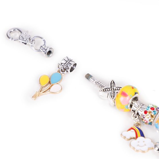 Bracelet, Necklace, Pendant, Bead Making Set 66 Elements + Organizer and Bag