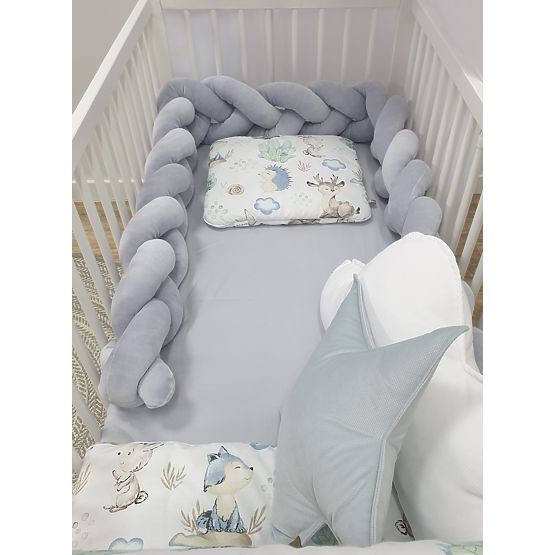 Braided guardrail 240 cm - gray