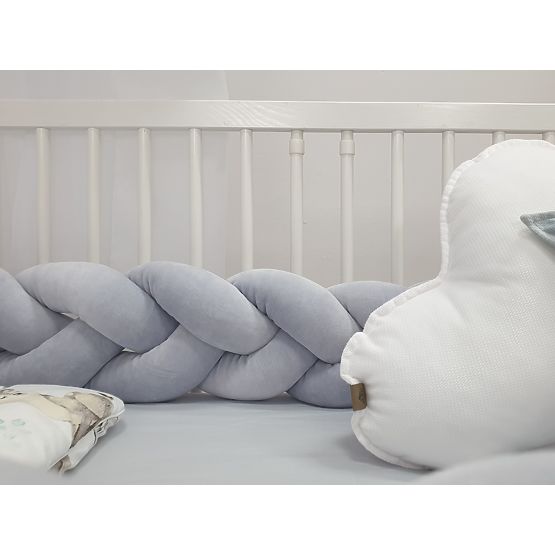 Braided guardrail 240 cm - gray
