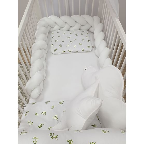 Braided guardrail 240 cm - white