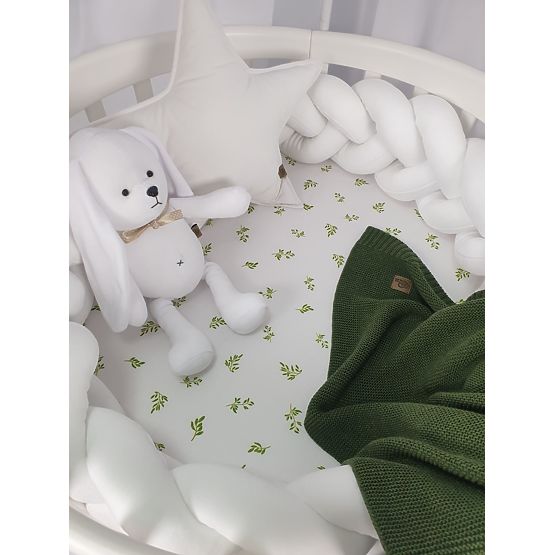 Braided guardrail 240 cm - white