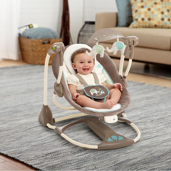 Bright Starts Sahara Burst Baby Swing