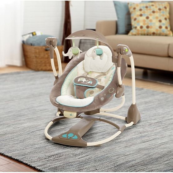 Bright Starts Sahara Burst Baby Swing