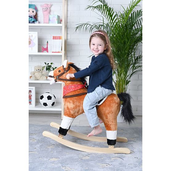 Brown Interactive Rocking Horse