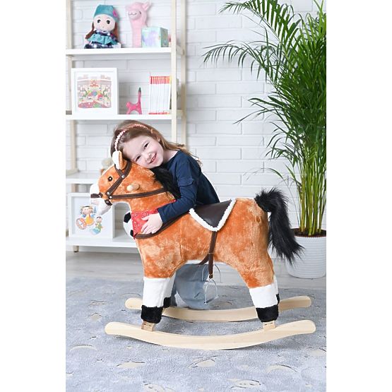 Brown Interactive Rocking Horse