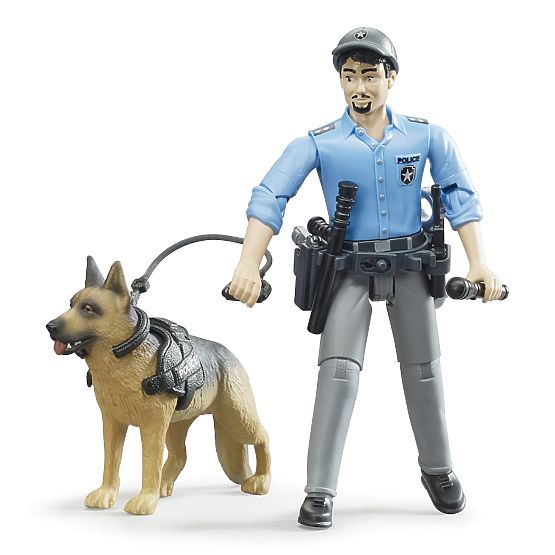 Bruder BWORLD Policeman with Dog
