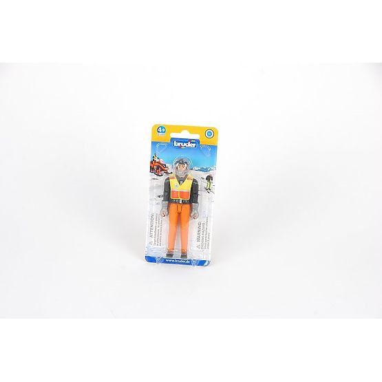 Bruder BWORLD Snowmobile Driver Figure