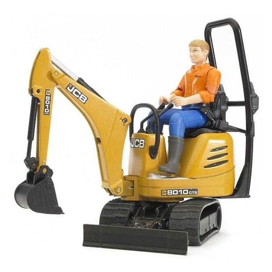 Bruder LAND ROVER + Trailer, JCB Micro Excavator