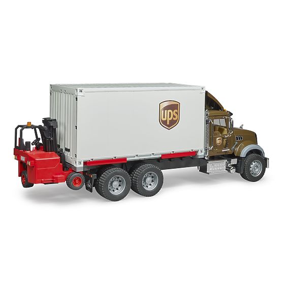 Bruder Mack UPS Truck with Forklift