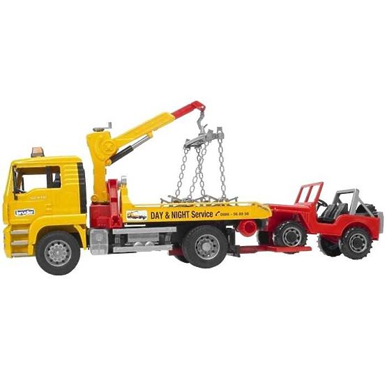 Bruder MAN Tow Truck and Jeep