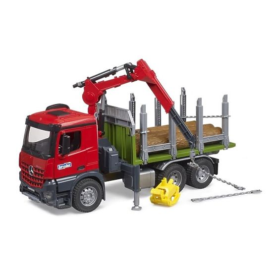 Bruder Timber Transporter with Hydraulic Arm MB Arocs