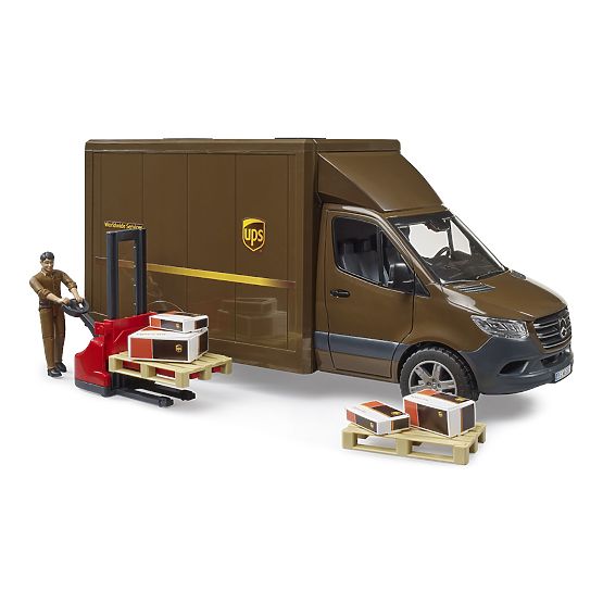 Bruder UPS MB Sprinter Van with Figure and Accessories