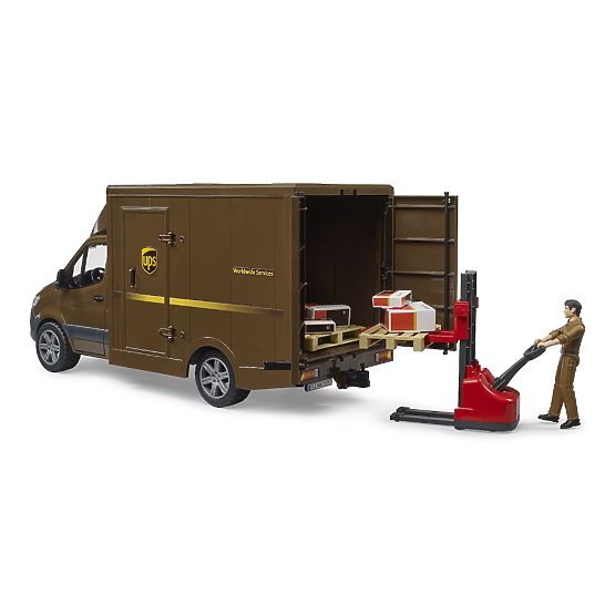 Bruder UPS MB Sprinter Van with Figure and Accessories