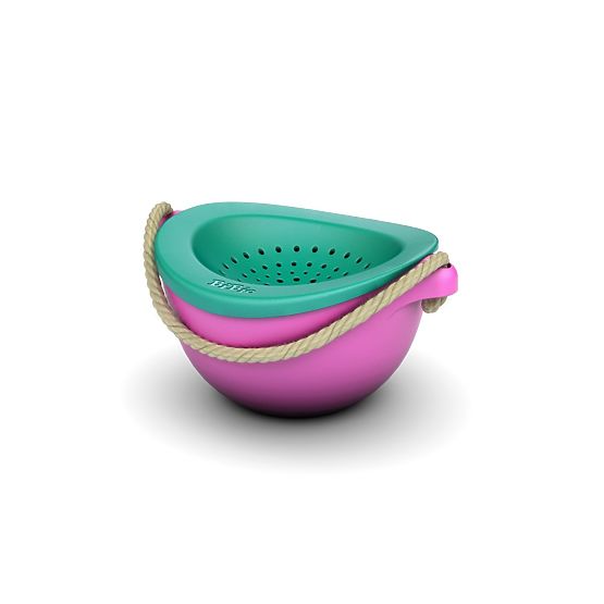 Bucket with strainer Pink