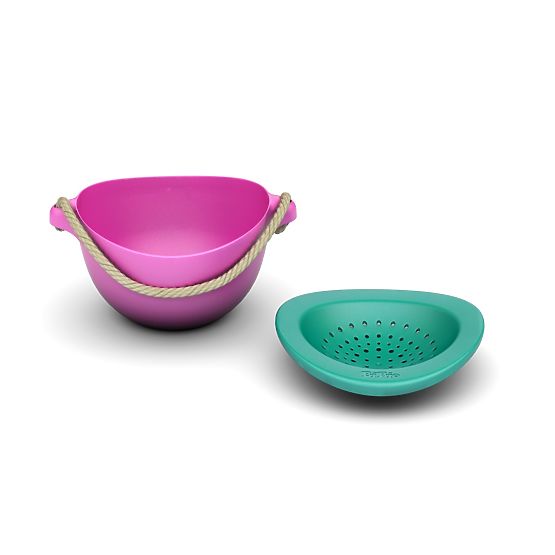 Bucket with strainer Pink