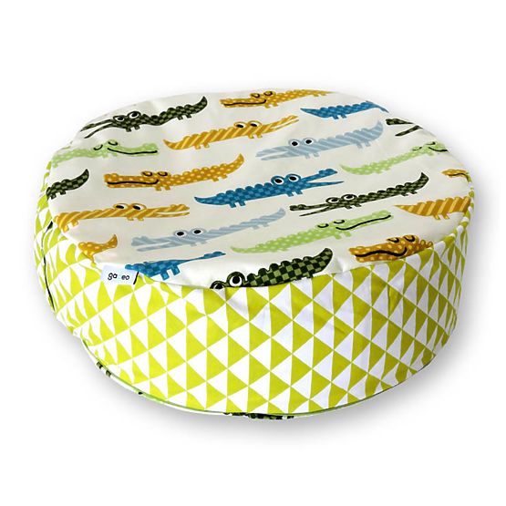 Buckwheat meditation pouffe Crocodile