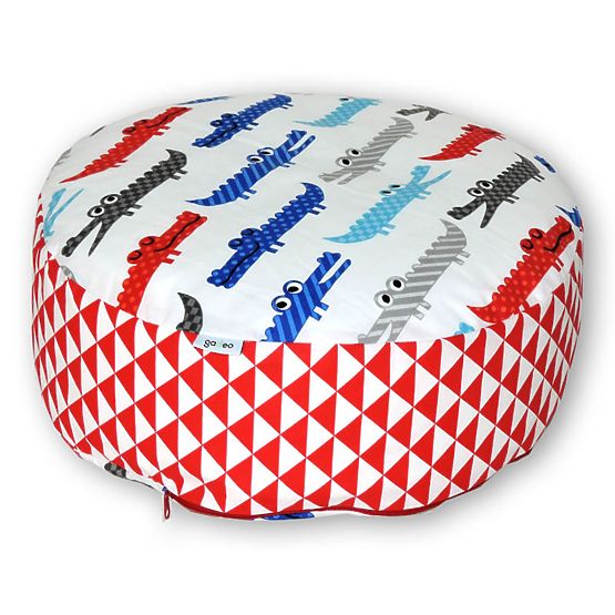 Buckwheat meditation pouffe Crocodile