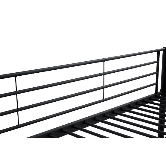  Two-story metal bed BUNKY 200x90 cm - black