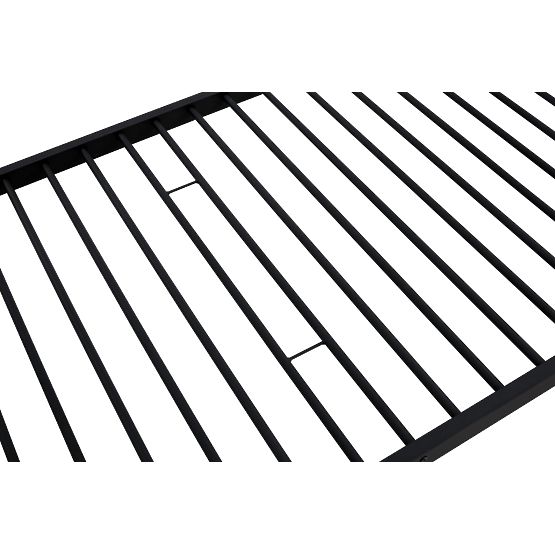  Two-story metal bed BUNKY 200x90 cm - black
