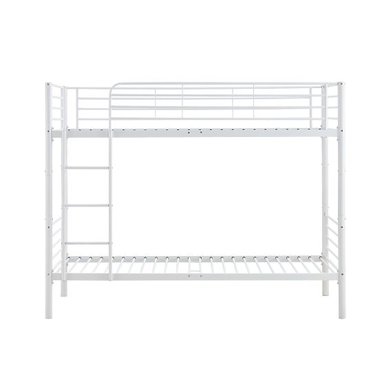 Metal bunk bed BUNKY 200x90 cm - white