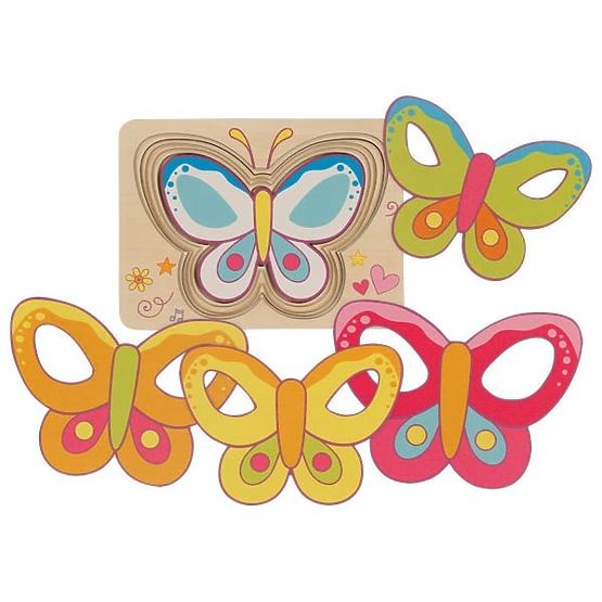 Butterflies Layered Puzzle