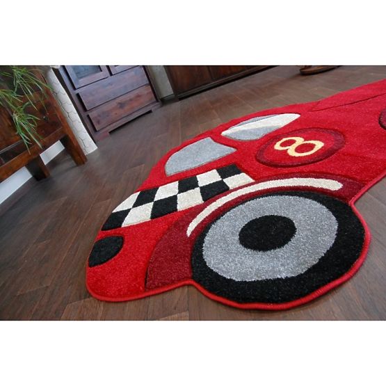 CAR Children's Rug - Red