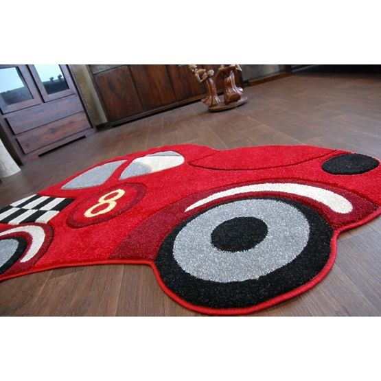 CAR Children's Rug - Red