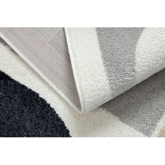 Carpet FUSION 0213 White/Dark Pink - Geometric, Modern, Abstract