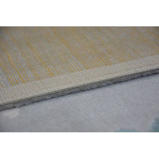 Carpet PASTEL 18409/652 - Cloud Heart BIRD Gray CREAM Turquoise