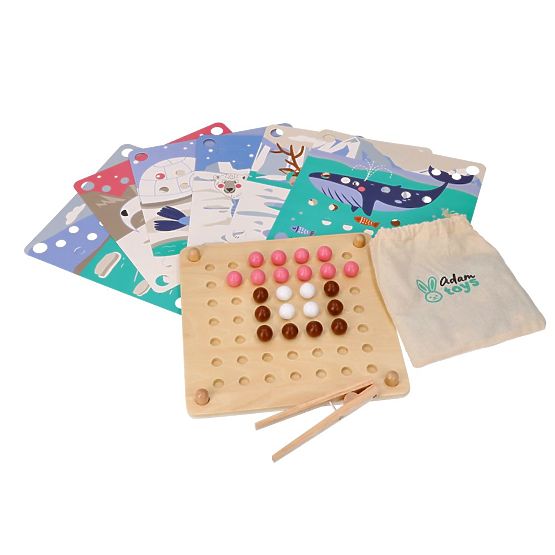Catch and Assemble Arctic Animals Marble Puzzle