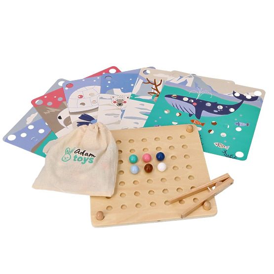 Catch and Assemble Arctic Animals Marble Puzzle