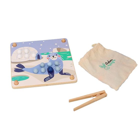 Catch and Assemble Arctic Animals Marble Puzzle