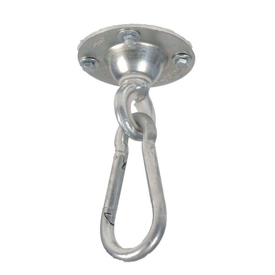 Ceiling hook for mounting hanging chairs