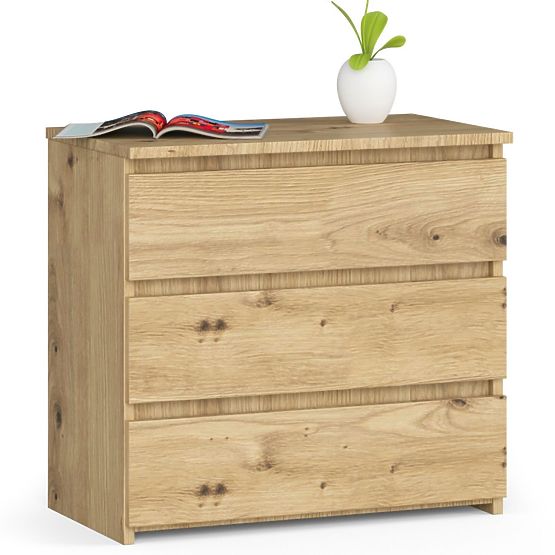 CHEST OF DRAWERS CL3 3SZ CLP PK OAK ARTISAN