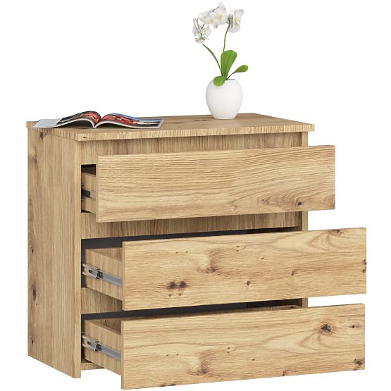 CHEST OF DRAWERS CL3 3SZ CLP PK OAK ARTISAN