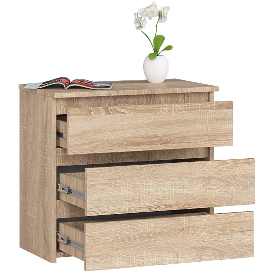 CHEST OF DRAWERS CL3 3SZ CLP PK OAK SONOMA