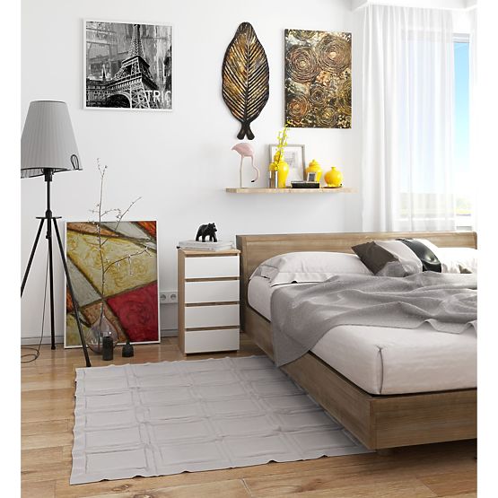 CHEST OF DRAWERS CL4 PK OAK SONOMA / WHITE