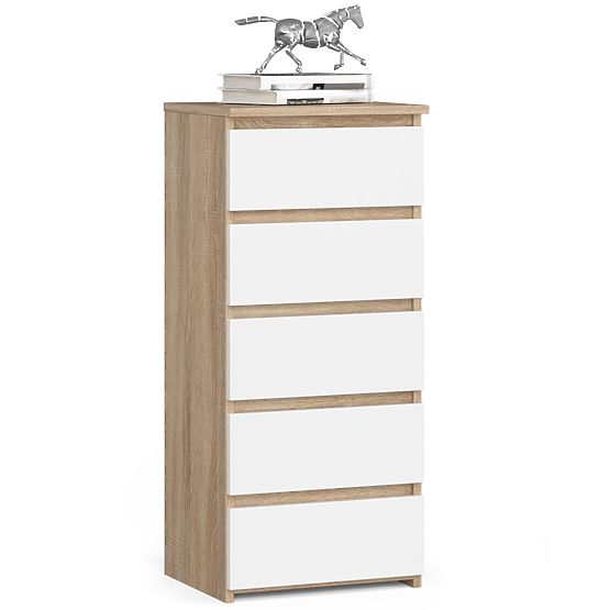CHEST OF DRAWERS CL5 PK OAK SONOMA / WHITE
