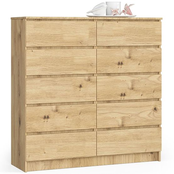 CHEST OF DRAWERS K120 10SZ CLP PK OAK ARTISAN