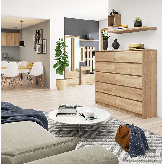 CHEST OF DRAWERS K140 10SZ CLP PK OAK SONOMA