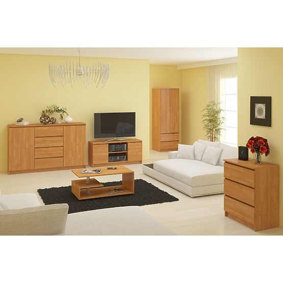 CHEST OF DRAWERS K140 2D 4SZ CLP ALDER
