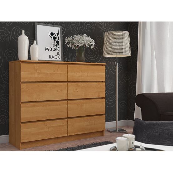 CHEST OF DRAWERS K140 8SZ CLP ALDER