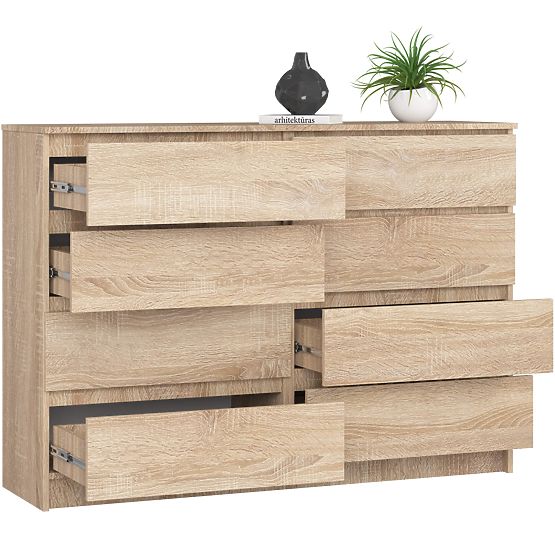 CHEST OF DRAWERS K140 8SZ CLP PK OAK SONOMA