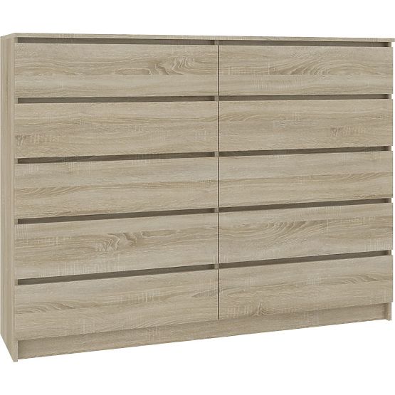 CHEST OF DRAWERS K160 10SZ CLP PK OAK SONOMA