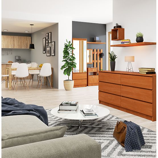 CHEST OF DRAWERS K160 6SZ CLP ALDER